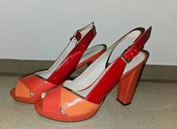 Geox plattou Sandalen gr.38 orange/ rot Bayern - Burgbernheim Vorschau