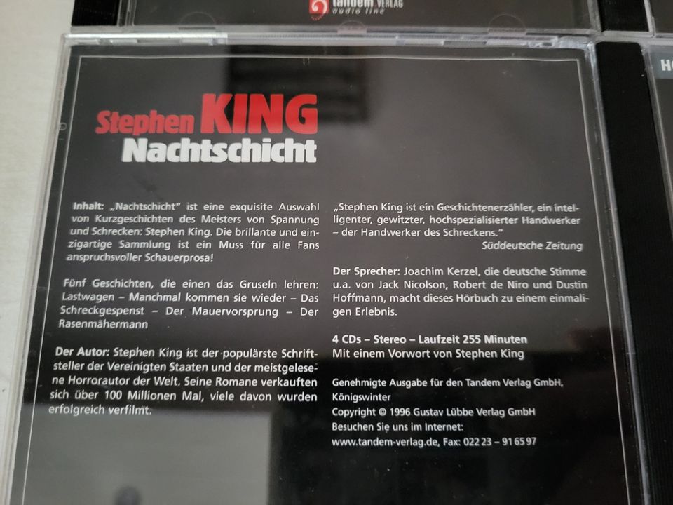 Stephen King Nachtschicht Hörbuch - CD Stephen King Hörbücher in Strausberg