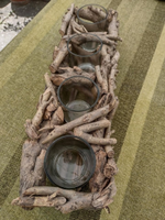 Kerzenhalter Holz Natur Glas Brandenburg - Heidesee Vorschau