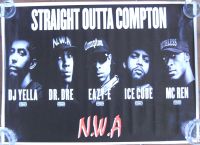 N.W.A  Straight Outta Compton Kunstdruck Wandbild Textildruck Hessen - Buseck Vorschau