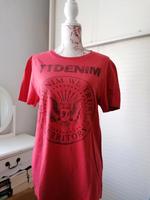 Tom Tailor TT Territory Denim Jersey Tshirt Basic Rot M Hessen - Griesheim Vorschau