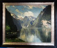 Hans Maurus, Gemälde "Königssee", Öl auf Leinwand Güstrow - Landkreis - Zehna Vorschau