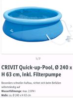 Pop up Pool Crivit Baden-Württemberg - Weingarten Vorschau