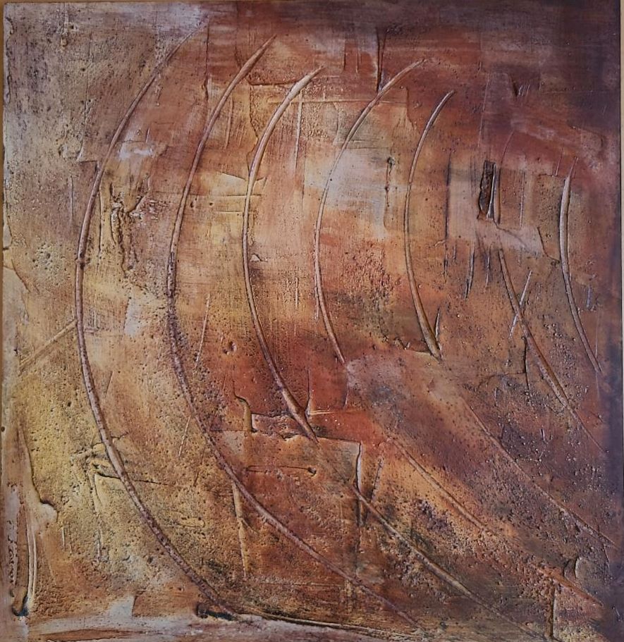 Unikat Bild Original Kunst 67 x 70 cm "Resonanz" in Argenbühl