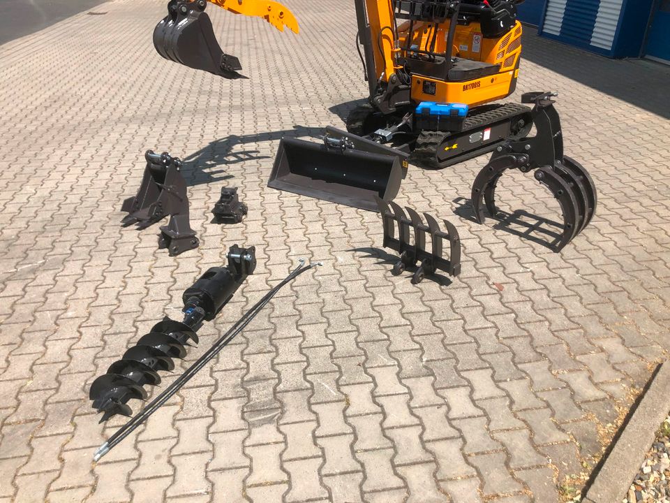 Minibagger BK1700JS + Zubehör *18.258€ NETTO*BERGER KRAUS*KUBOTA*JOYST*SOFORT! in Kassel