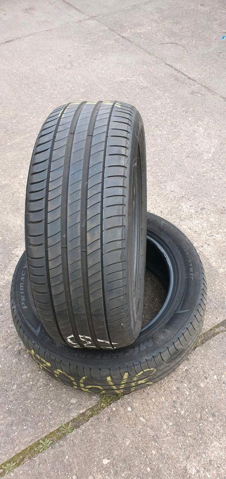 2x Sommerreifen 225 55 R17 5.5-6mm Michelin Primacy 3 in Colditz