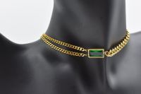 Edlen Grün Vergoldet 18k Schmuck Mode Smaragd Halskette Anhänger Baden-Württemberg - Sindelfingen Vorschau