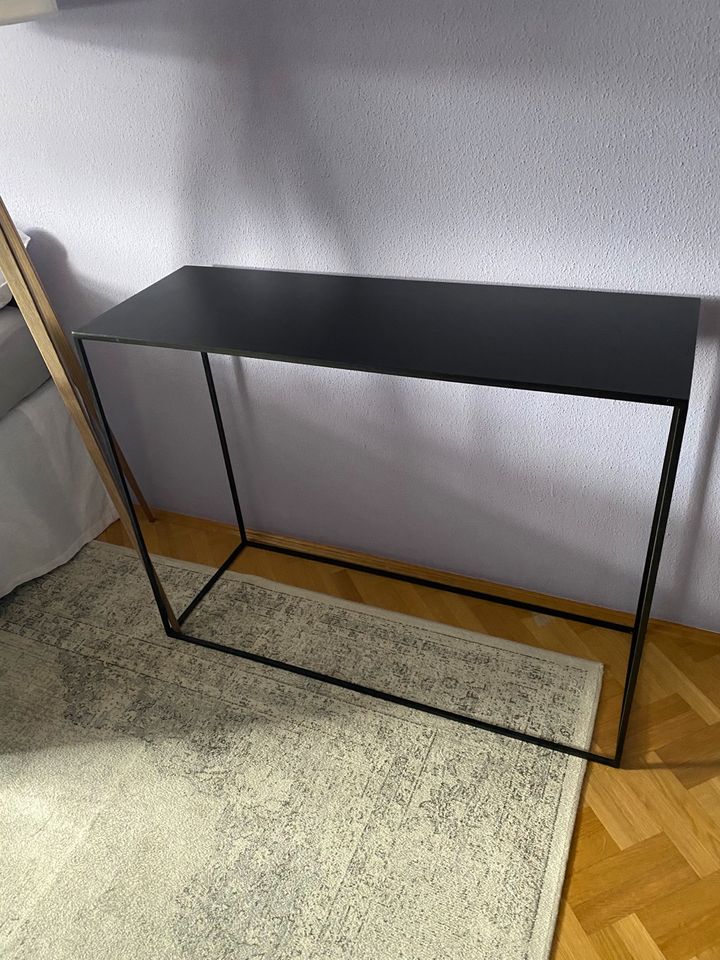 Hochwertige Metall Konsole Tisch schwarz matt neuwertig modern in München