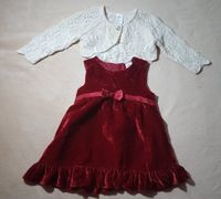 Festliches Kleid / Samtkleid mit Strick-Bolero in Gr. 74 Bayern - Würzburg Vorschau