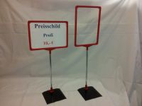 10 x Preisschild Teleskop Preisständer Preisaufsteller Din A4 rot Nordrhein-Westfalen - Bottrop Vorschau