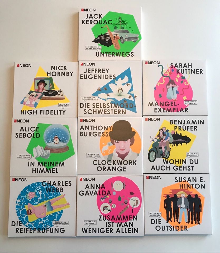 10x Hörbuch Stern Neon Edition Klassiker Literatur CD Audio Roman in Hannover