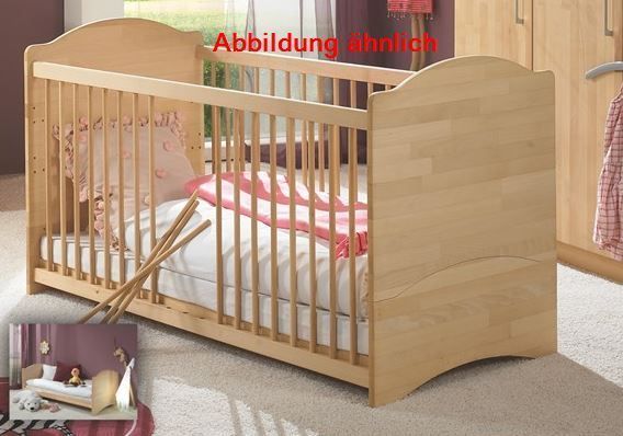 Baby Schlafzimmer Kinderzimmer Buche Schrank Bett Wickelkommode in Freren