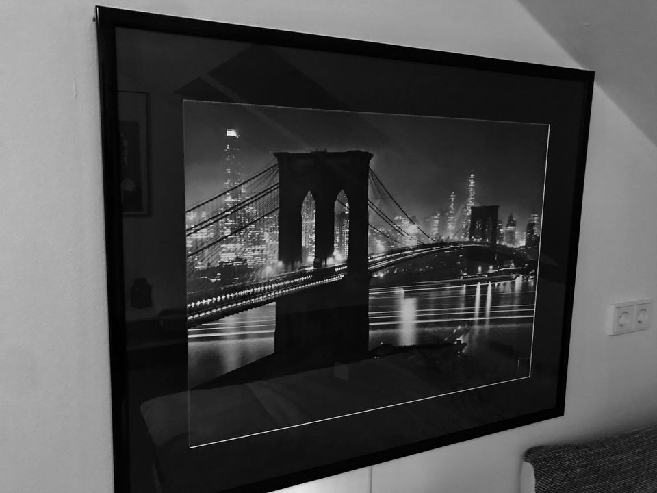 Bild "New York Brooklyn Bridge" mit Bel. / nur Abholung 53639 in Königswinter