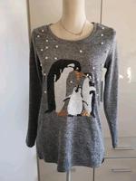 Graues Shirt - Damenshirt - Größe 36 - Pinguinmotiv Rheinland-Pfalz - Wellen Vorschau