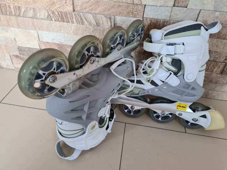 Inline Skates Powerslide Phusion Größe 40 mit Protektoren in Laer