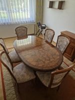 ausziehbarer Esstisch mit 6 Stühle Antik Hochglanz Sachsen-Anhalt - Aken Vorschau