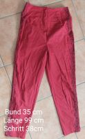 Highwaist  Leinenhose, weinrot, 38, mit Stickerei Niedersachsen - Wietzen Vorschau