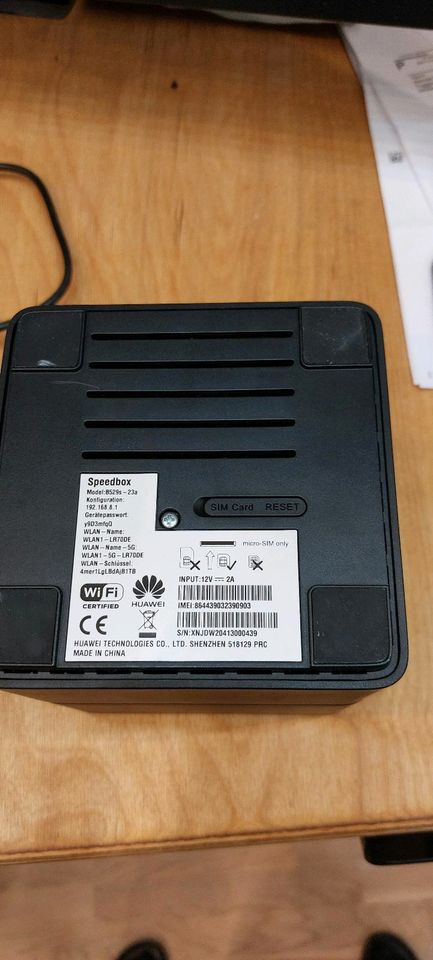 Huawei Speedbox W Lan Router in Hofkirchen