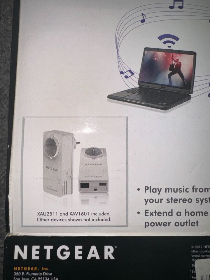 Netgear XAUB2511 Powerline DLAN Set mit Airplay (Musik/Druck) in Bad Arolsen