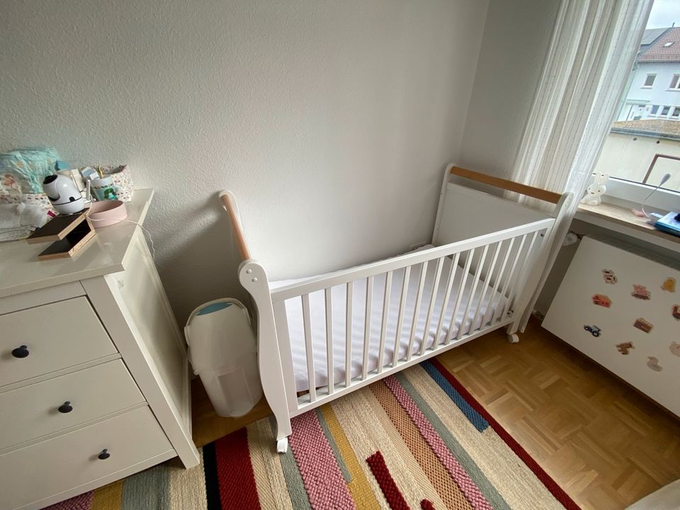 Kinderbett weiß Holz 150x75cm in Stuttgart