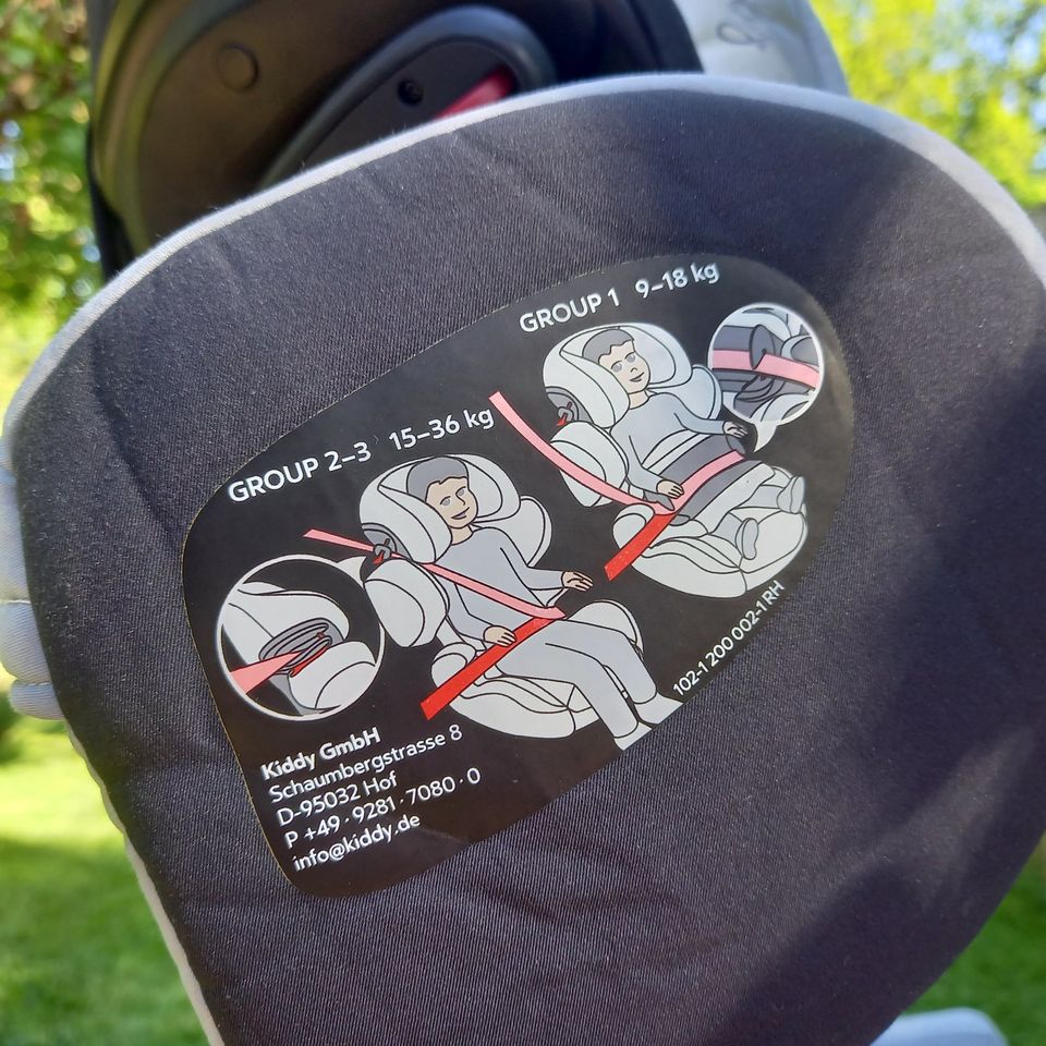 Kiddy Kindersitz 9-18kg sehr guter Zustand mit Isofix in Hamburg