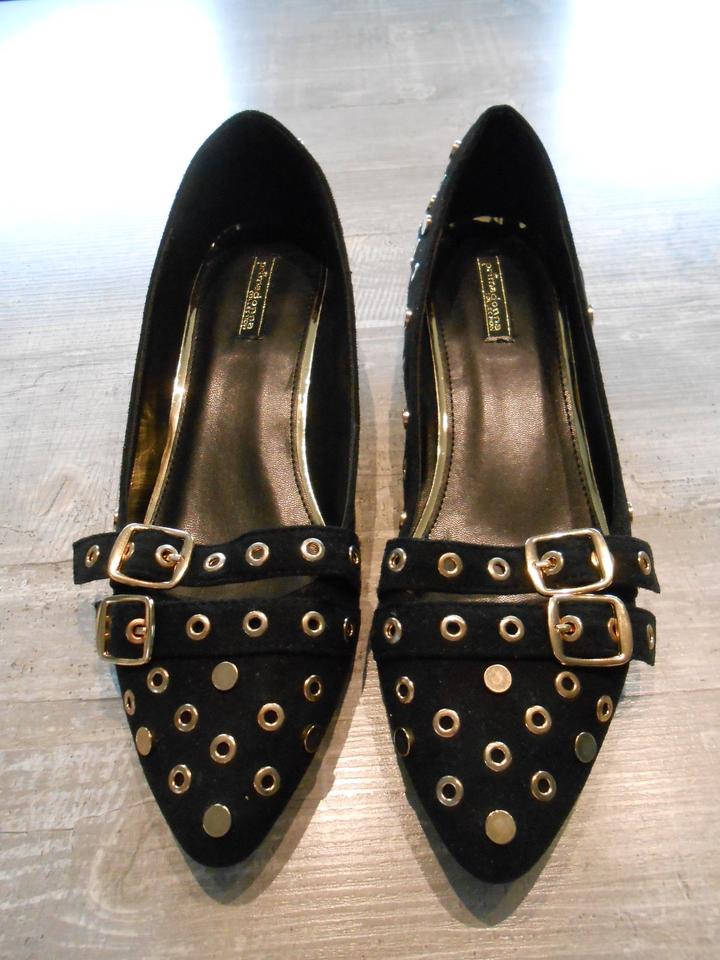 Halbschuhe Primadonna collection schwarz – gold  Gr. 39  NEU USA in Neuwied