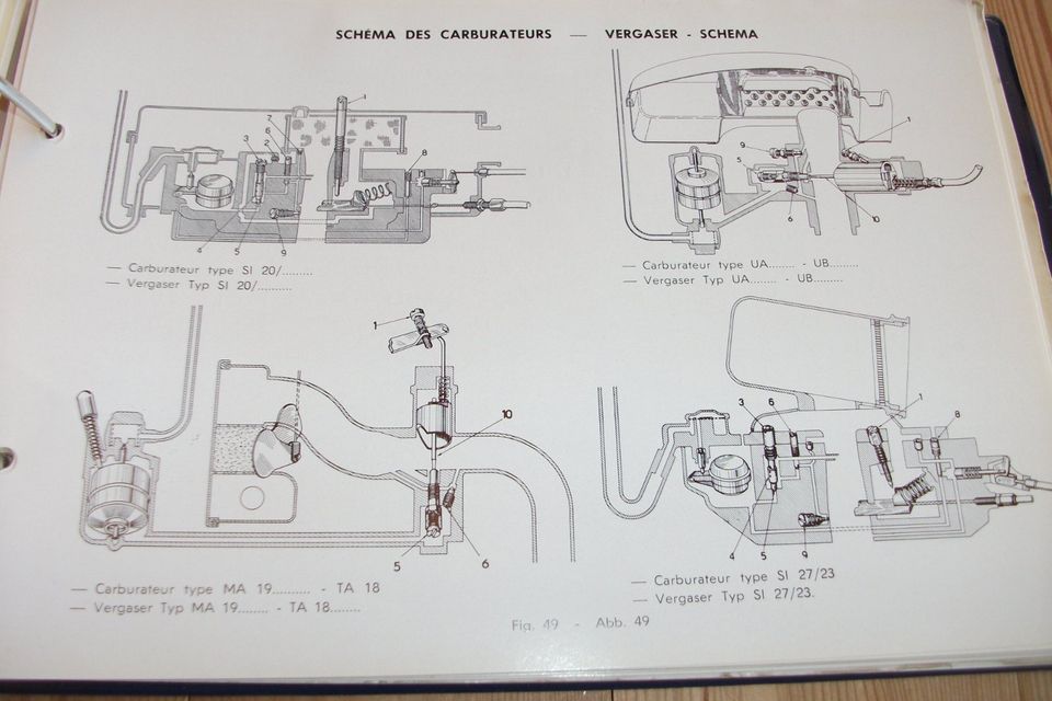 NOS Original Werkstatthandbuch Vespa faro basso VN1 VNB VNA VBB in Berchtesgaden