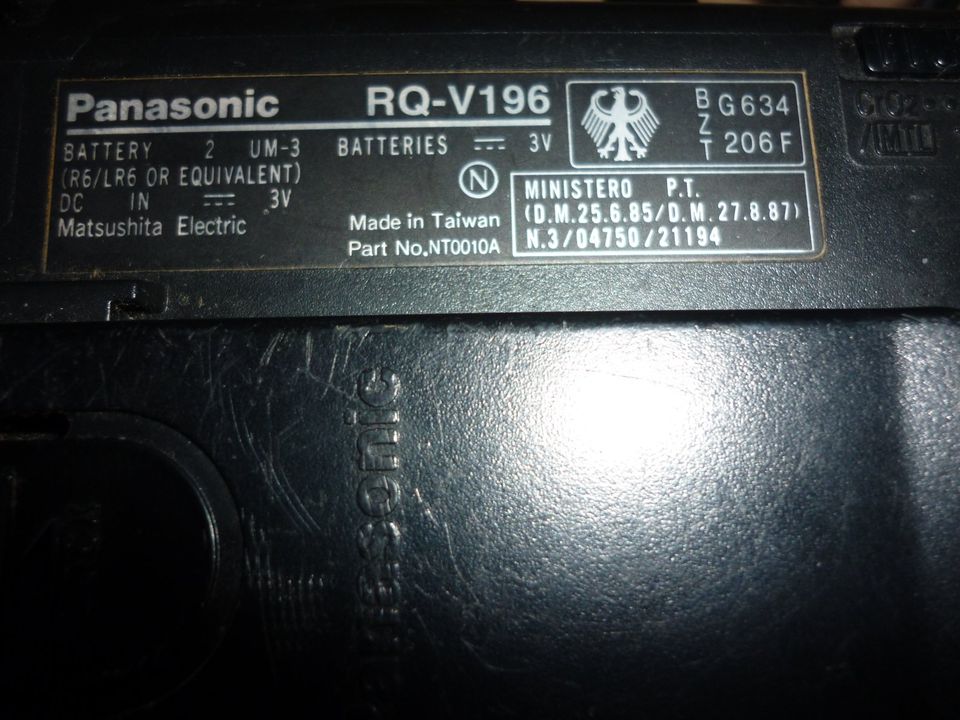 Panasonic RQ-V196 Walkman in Boostedt