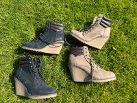 Keilstiefeletten Stiefel 39 gebraucht in zwei Farben Bergedorf - Kirchwerder Vorschau