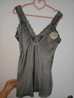 Spitzentop grau anthrazit Made in Italy neu mit Etikett Baden-Württemberg - Rosengarten Vorschau