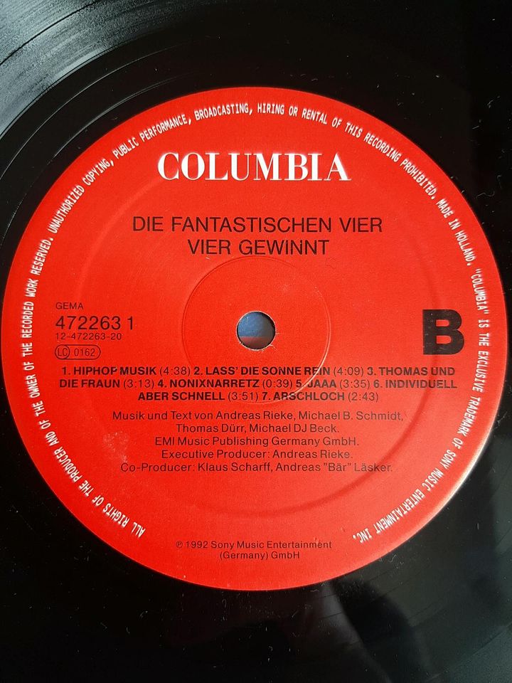 Die Fantastischen Vier Vinyl 1992" Vier gewinnt" Hip Hop Fanta 4 in Braunschweig