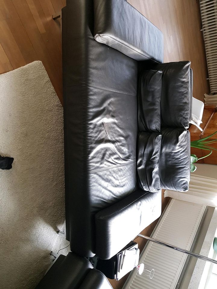 2er Sofa aus Leder zu verkaufen in Hildesheim