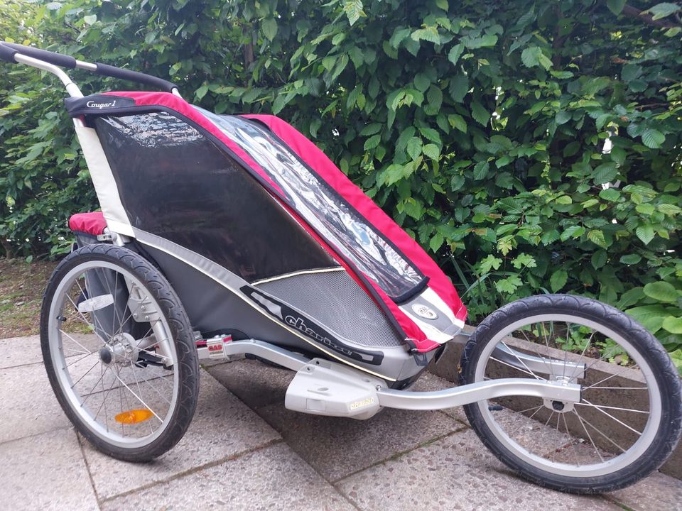 Chariot Cougar 1 Fahrrad Anhänger Lauf Kinderwagen Thule in Höhenkirchen-Siegertsbrunn