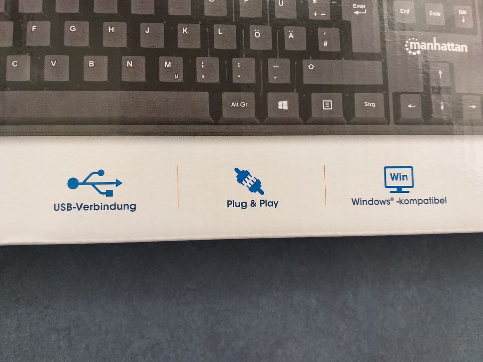 USB Tastatur schwarz von Manhattan, NEU in OVP! in Würzburg