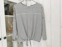 Opus Shirt 38 M Langarmshirt Knotenshirt Pulli schwarz weiß Nordrhein-Westfalen - Herford Vorschau