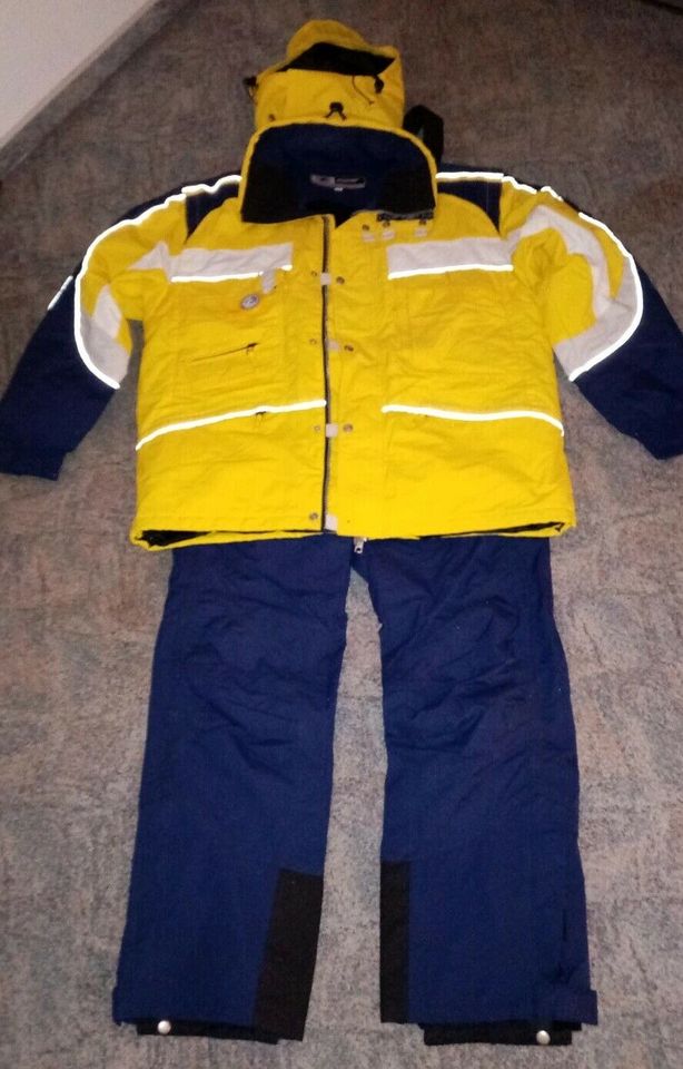 Skijacke Gr. 52 mit Hose Gr. 50 von Ziener gelb / blau in Offenbach