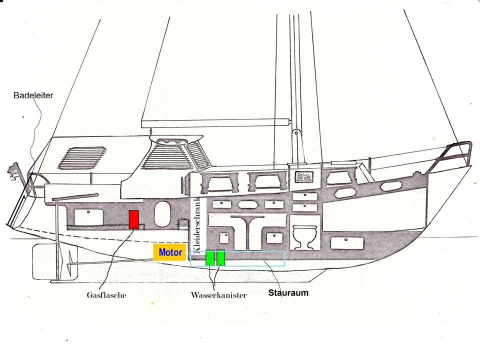 Segelboot Seahawk 30MS, Bodenseezulassung in Radolfzell am Bodensee
