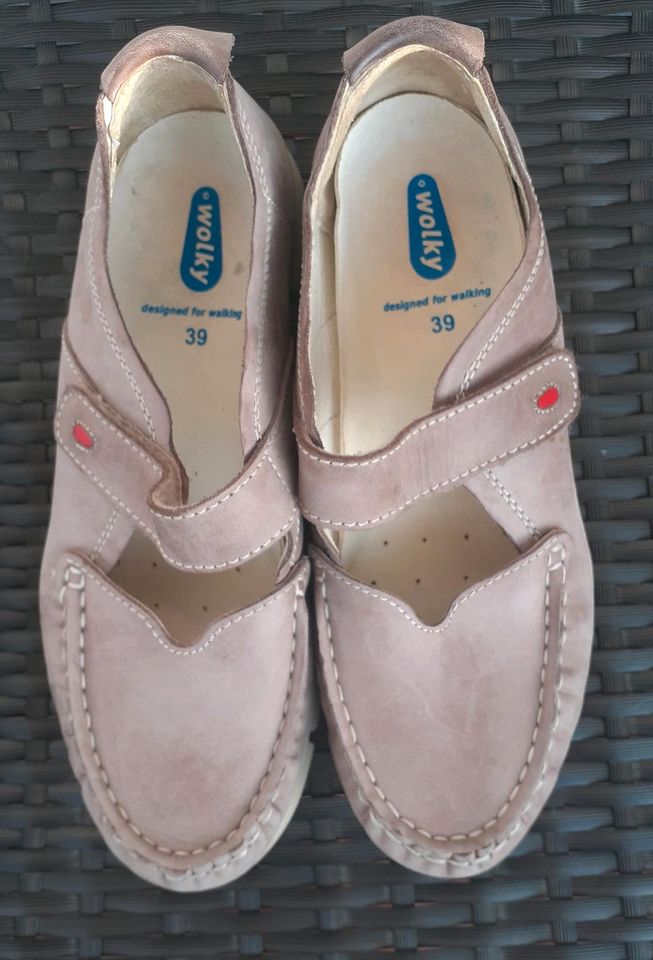 Wolky Damenschuhe Gr 39 / 6 taupe Bequemschuhe Ballerinas in Rheinberg