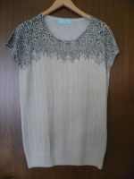 Pulli Pfeffinger Gr. 42 beige mit schw. grünem Muster Lurex Bonn - Dottendorf Vorschau