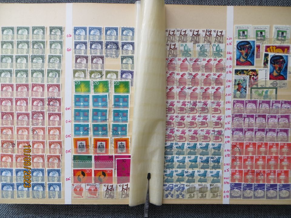 Nr.:85 Briefmarkenalbum Bund großes Lagerbuch ab 1951 bis 2022 in Wolfsburg
