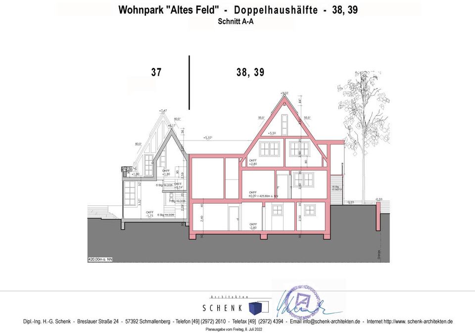 Baugrundstück für Wohnhaus mit Einliegerwohnung einschl. Baugenehmigung in Schmallenberg