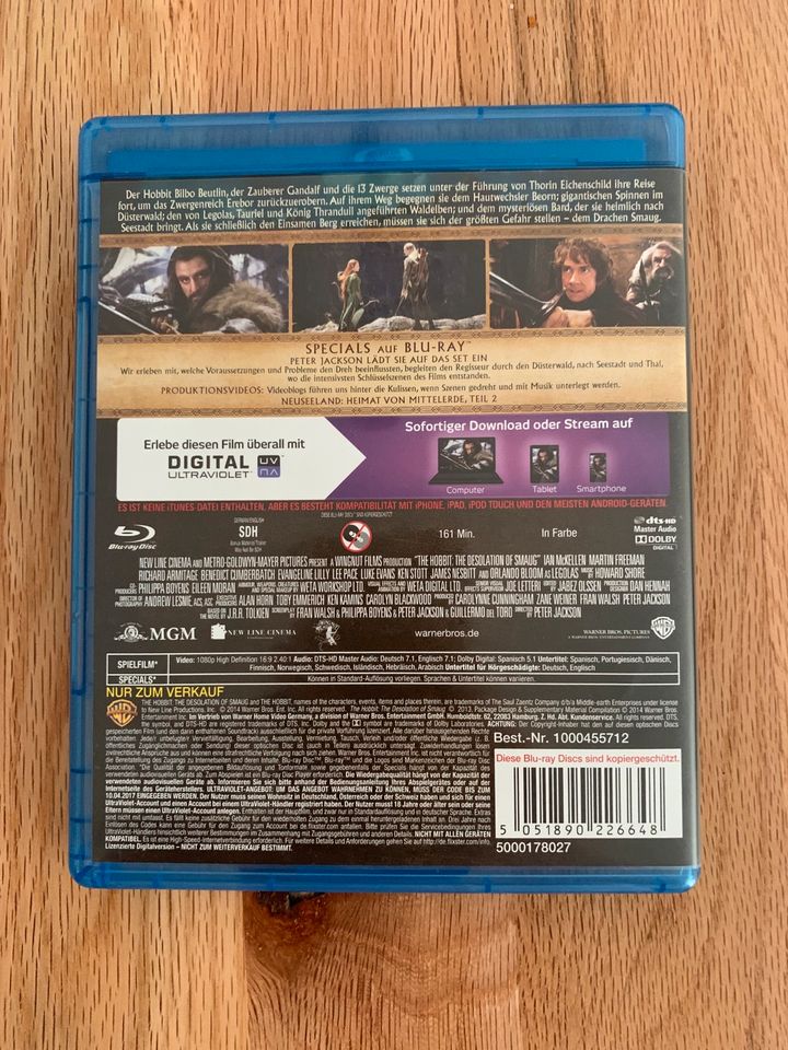 Der Hobbit Smaugs Einöde Blu-Ray in Düsseldorf