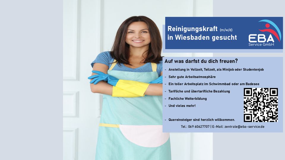 Reinigungskraft (m/w/d) in Wiesbaden gesucht in Wiesbaden