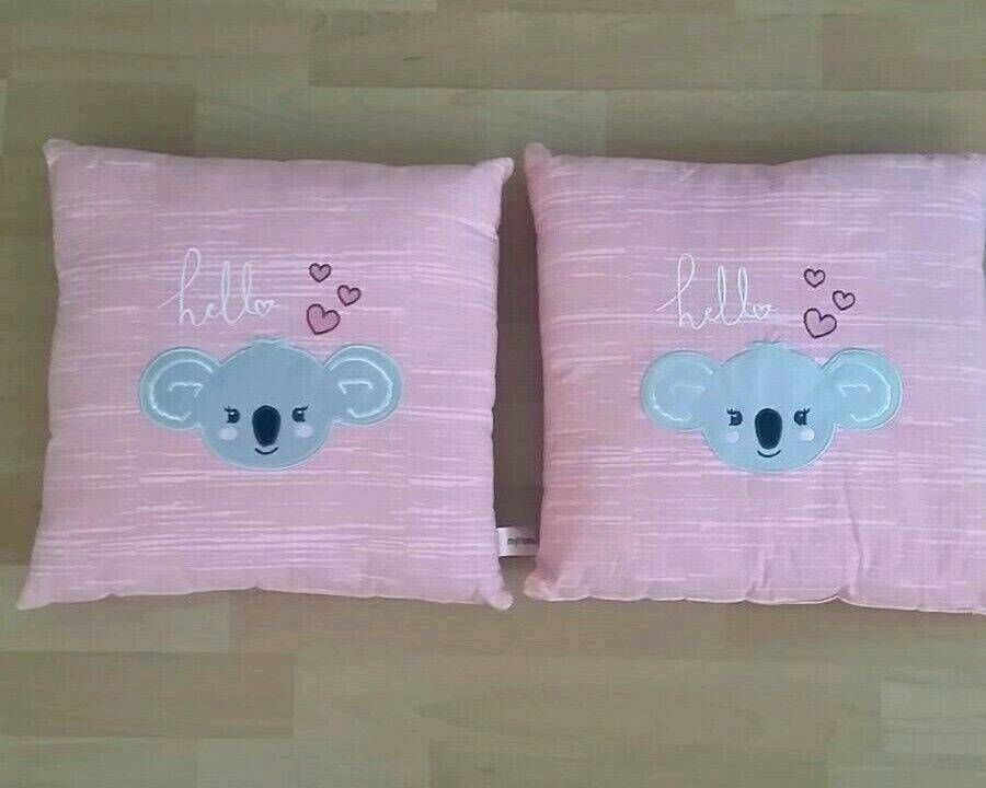 Kissen rosa Farbe ca 30×30cm  Mädchen Kinderzimmer Sofakissen in Rosenberg