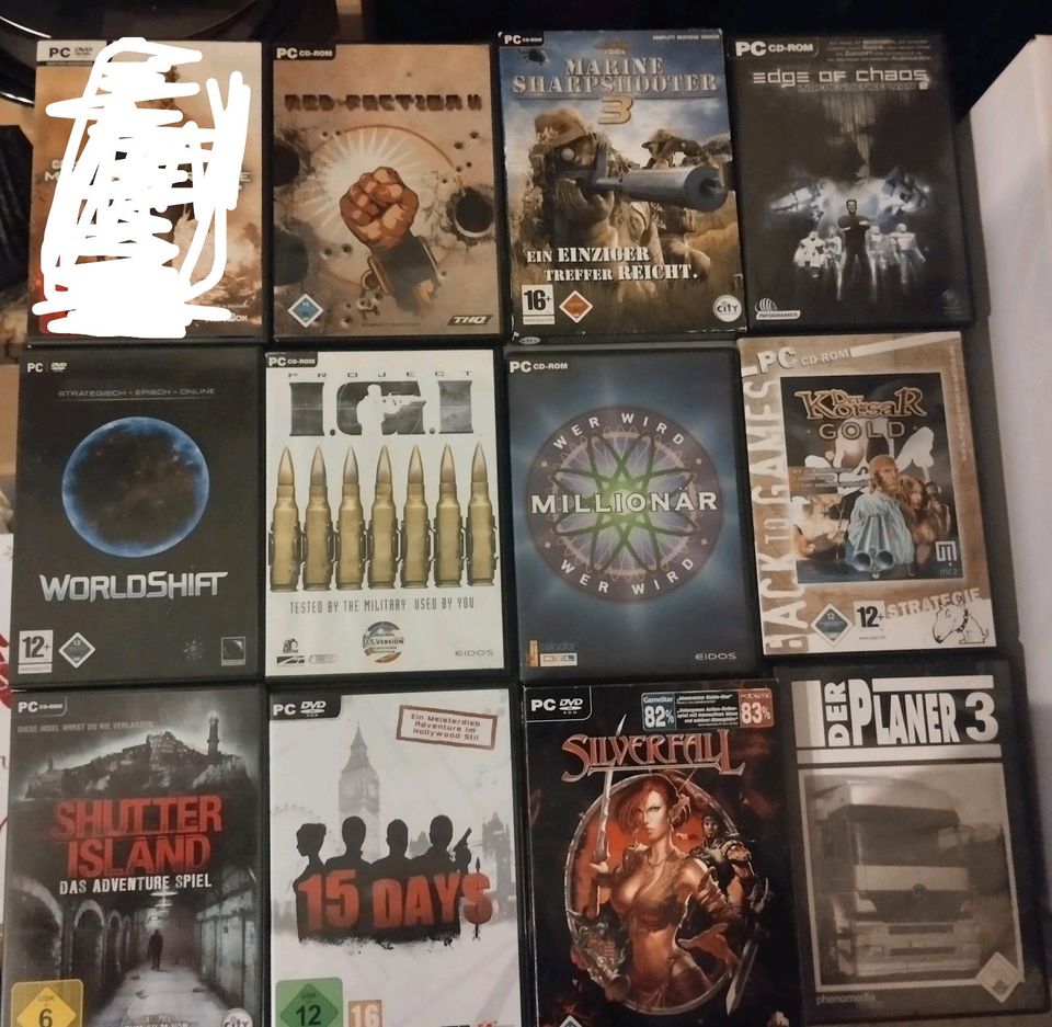 23 alte PC Spiele für komplett 20 Euro in Nürnberg (Mittelfr) Oststadt PC Spiele gebraucht