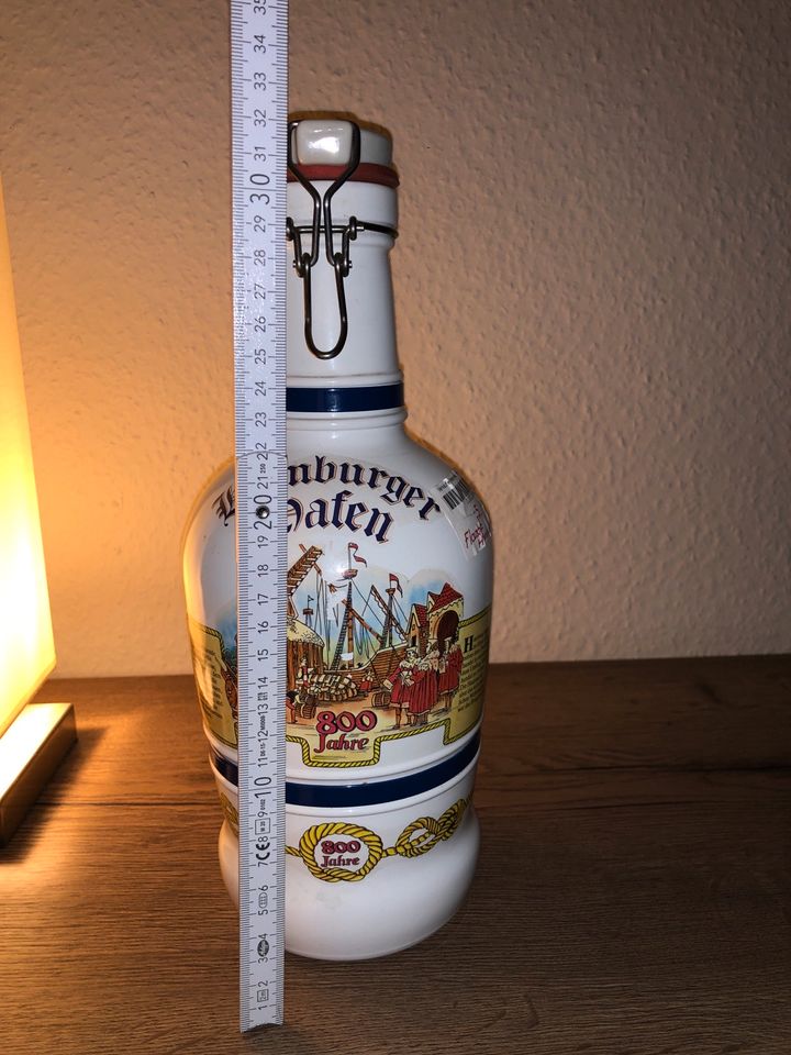 Jubiläumsflasche „800 Jahre Hamburger Hafen“❤️vintage, maritim,❤️ in Norderstedt