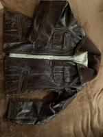 Echt Lederjacke Leder Jacke Manguun M braun Brandenburg - Borkwalde Vorschau