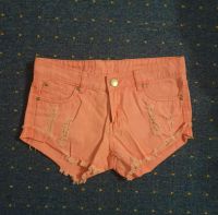 Neuwertig Ripped Jeans Shorts einfarbig rosa Größe 158 Bremen - Vegesack Vorschau