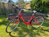 Zündapp 26er Damenfahrrad rot (neuwertig) Niedersachsen - Flöthe Vorschau