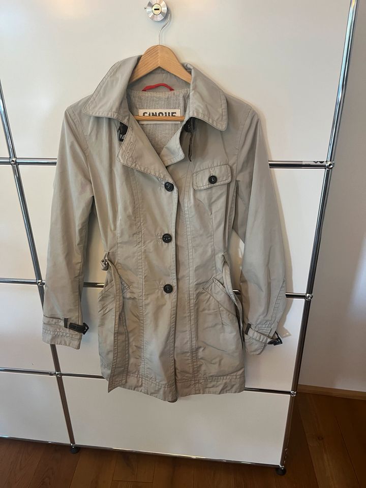 Cinque mantel Trenchcoat twenty  beige hell Gr 36 S Jacke in Herzogenrath